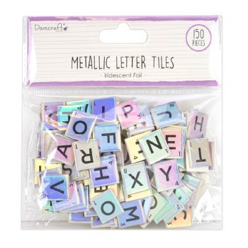Dovecraft - Metallic Letter Tiles Iridescent 150