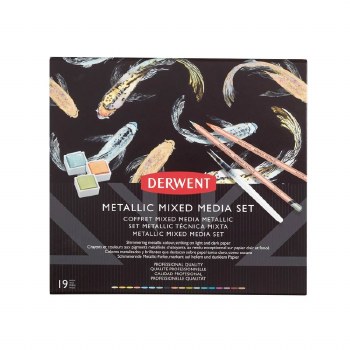 Derwent Metallic Mixed Media Set