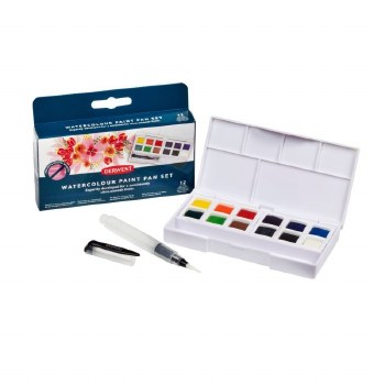 Derwent Watercolour Pan Set of 12