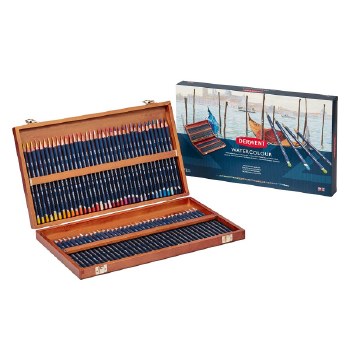 Derwent Watercolour Pencil Wooden Set 72