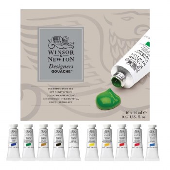 Winsor & Newton Designers Gouache Set Introductory 10x14ml