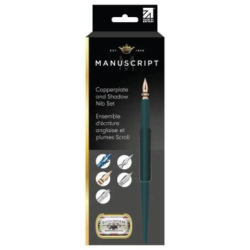 Manuscript Dip Pen Copperplate & Shadow Nib Set