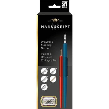 Manuscript Dip Pen Drawing & Mapping Nib Set