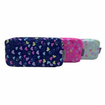 Double Pencil Case Heart Mix
