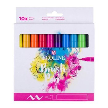 Ecoline Brush Pen - Primary Set of 10