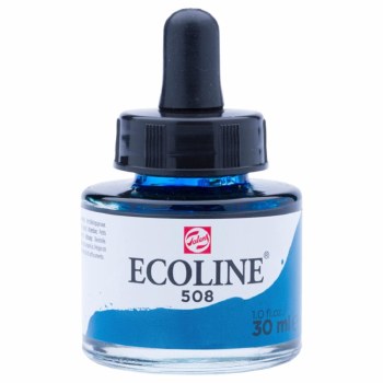 Ecoline Liquid Watercolour 30ml Prussian Blue 508