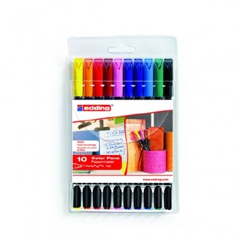 Edding 1200 Colourpen Pack of 10