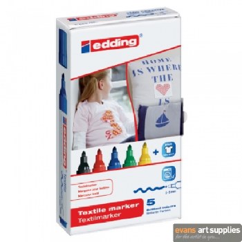 Edding 4500 Textile Marker set of 5s