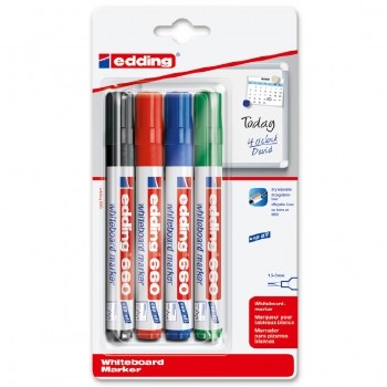 Edding 660 Whiteboard Marker Set 4