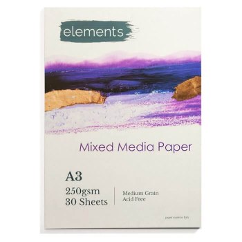 Elements A3 Mixed Media Pad 250gsm