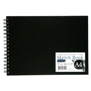 Elements A4 Spiral Hardback Sketchbook Landsape 180gsm