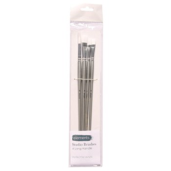 Elements Studio Brush - Set 4 Long Handle