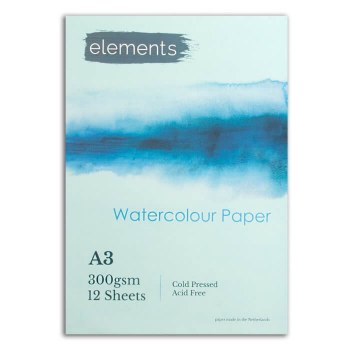 Elements Watercolour Pad A3 300gsm