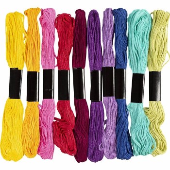 Embroidery Thread Colourful 10 x 8m
