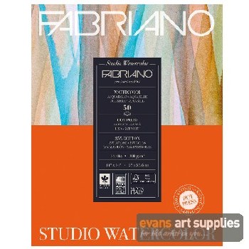 Fabriano Studio 9x12'' Hot Pressed 300gsm 50 sheets