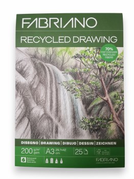 Fabriano Recycled Drawing Pad A3 200gsm