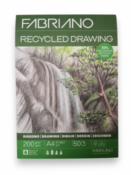 Fabriano Recycled Drawing Pad A4 200gsm