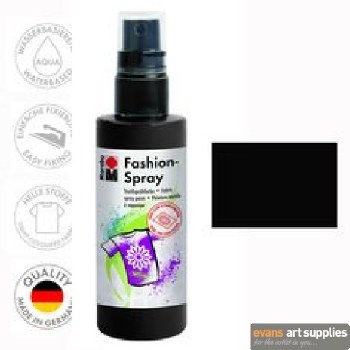 Marabu 100ml Fashion Spray Black 073