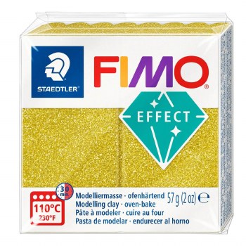 Fimo Effect 57g Glitter Gold
