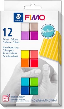 Fimo Soft Basic Colour 8023 Set of 12 x 25g