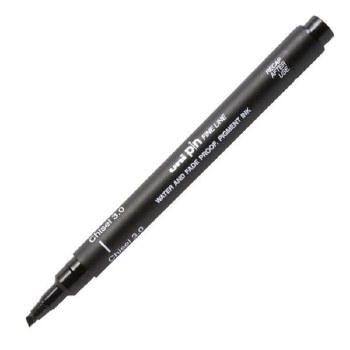Uni Pin Fine Line Pen 3.0mm - Calligraphy Chisel