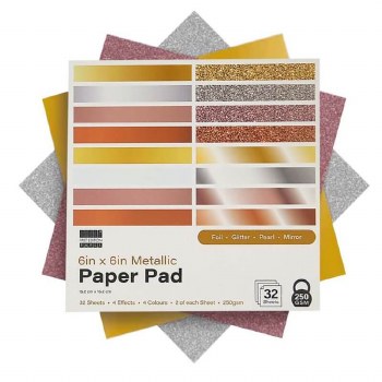 First Edition 6x6" Metallic Paper Pad