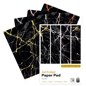 First Edition A4 Foiled Paper Pad Black