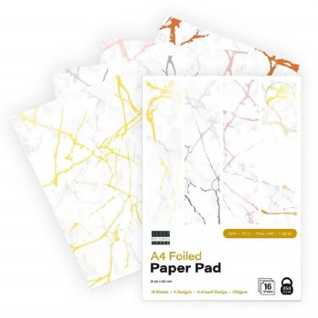 First Edition A4 Foiled Paper Pad White