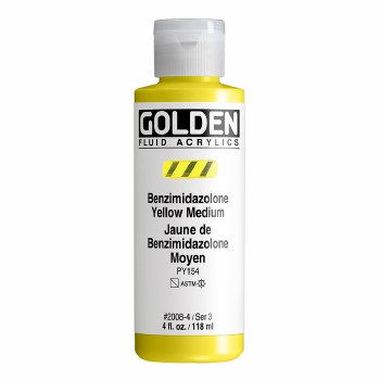 Golden Fluid 118ml Benzimidazalone Yellow Medium