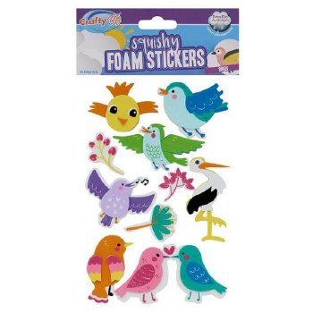 Foam Stickers Birds 10s