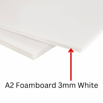 A2 Foamboard 3mm White (Min 3 Sheets)