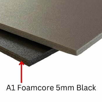 A1 Foamcore 5mm Black (Min 3 Sheets)