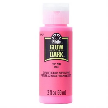 Folkart Glow in the Dark Pink