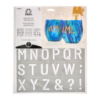 FolkArt Stencil Block Letters