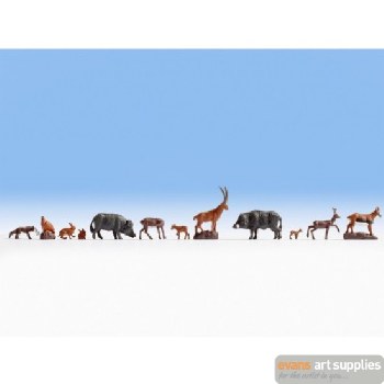 Model Figures Set of 12 Forest Animals