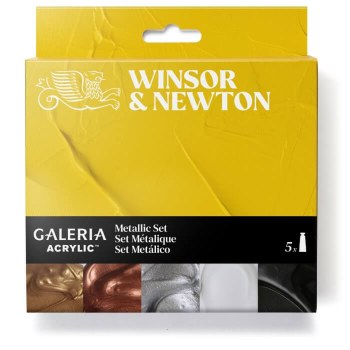 W&N Galeria 5x60ml Metallic Set