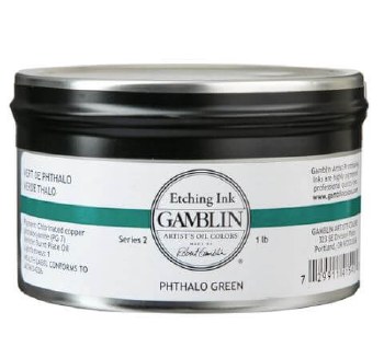 Gamblin Etching Ink 454g - Phathalo Green