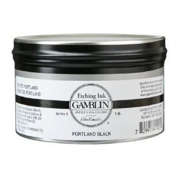 Gamblin Etching Ink 454g - Portland Black