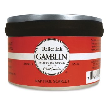 Gamblin Relief Printing Ink 175ml - Napthol Scarlet