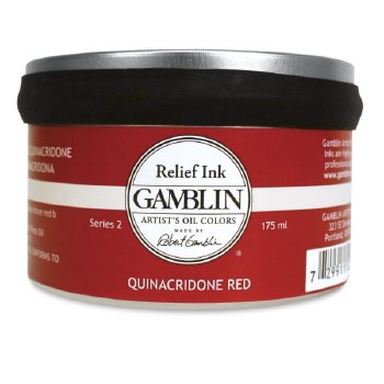 Gamblin Relief Printing Ink 175ml - Quinacridone Red