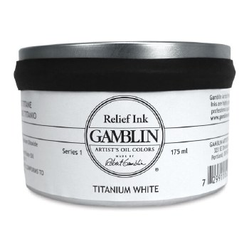Gamblin Relief Printing Ink 175ml - Titanium White