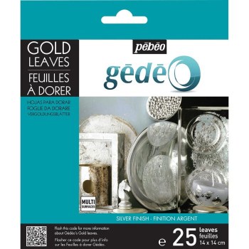 Gedeo Pack of 25 Silver Gilding Leaves