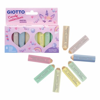 Giotto Candy Collection Erasers Set 8