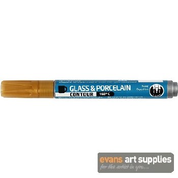 Glass & Porcelain Marker 2-4mm Gold