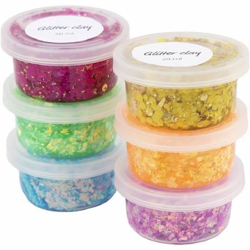 Glitter Clay 6x20g