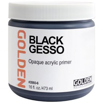 Golden Black Gesso 473ml