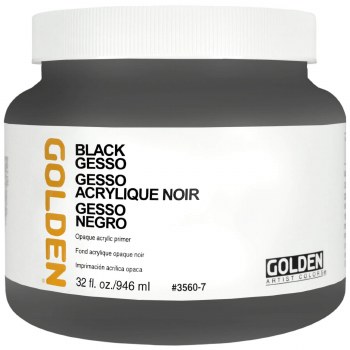 Golden Black Gesso 946ml