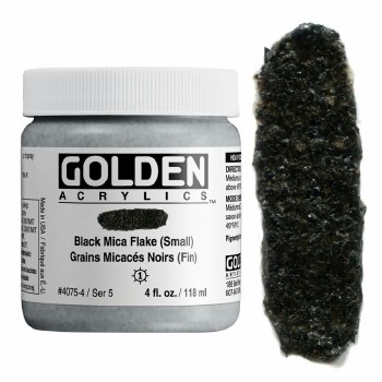 Golden 118ml Black Mica Flake Small