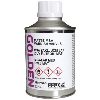 Golden Matte MSA Varnish (with UVLS) 237ml