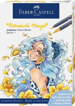 Goldfaber Sketch Marker Romantic Manga Set No.1